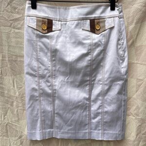 Bebe Vintage Pencil Zip Up Skirt. Size 2